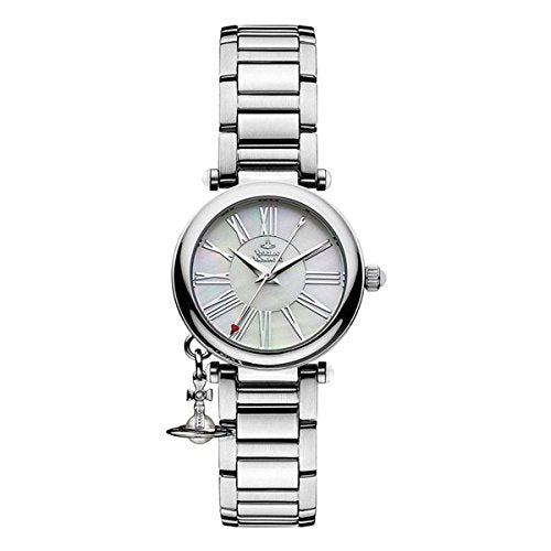 Vivienne Westwood Watch Women's Orb Charms Shell Dial Stainless Steel VV006PSLSL_1