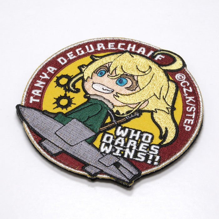Saga of Tanya the Evil WHO DARES WINS!! Belcro emblem Patch Polyester Nylon NEW_3