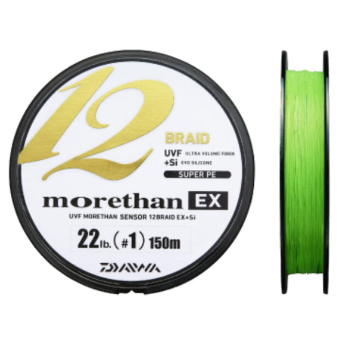 Daiwa UVF MORETHAN SENSOR 12 BRAID EX+Si 200m #1 22lb Lime Green ‎07303177 NEW_1