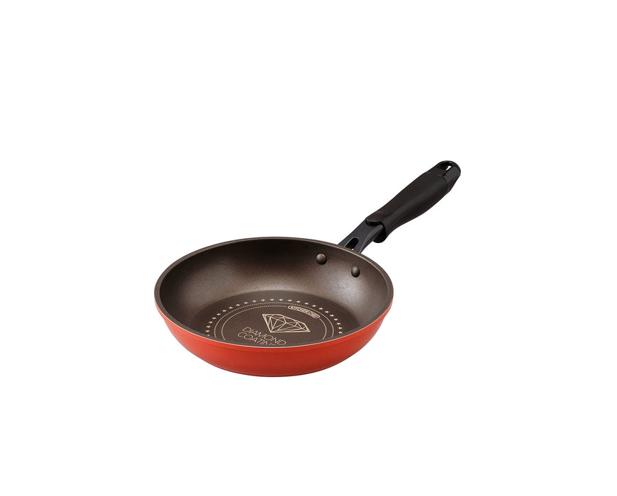 Iris Ohyama Frying Pan 20cm Gas / IH Lightweight Aluminum Alloy DIS-F20 NEW_1