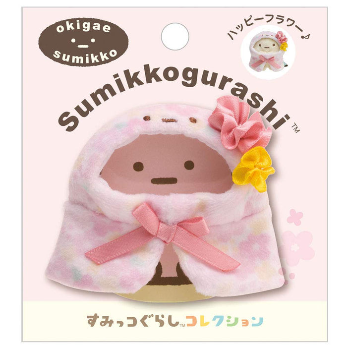 San-X Sumikko Gurashi Changing Sumikko Poncho Floral Pattern DollCostume MX63501_1