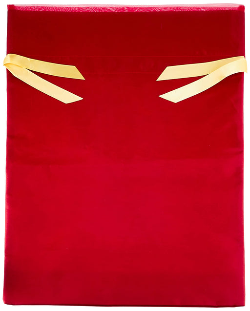 Tsutsumu Gift wrapping Red LL 610mm Christmas Birthday Drawstring bag T-2804-LL_1