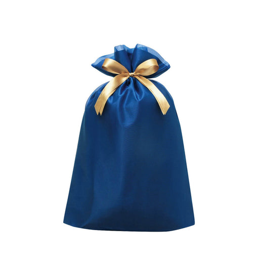 Tsutsumu Gift wrapping Blue LL 610mm Christmas Birthday Drawstring bag T-2803-LL_1