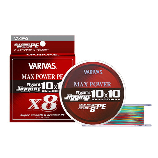 VARIVAS Avani Jigging 10X10 Max Power PE X8 400m #4 64lb PE Braid Fishing Line_1