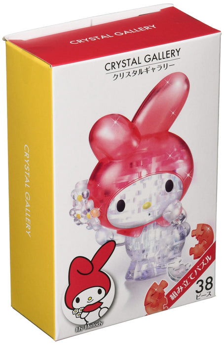 Hanayama Crystal Gallery My Melody Flower 38 pieces Plastic Clear 3D Puzzle NEW_1