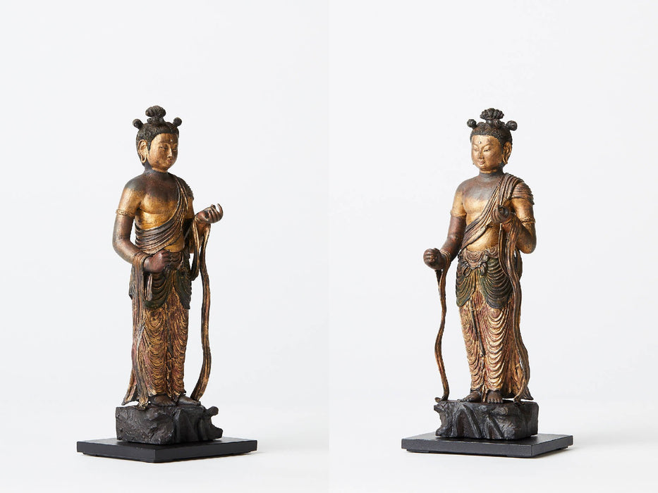 Isumu TanaCOCORO Palm Monju Bosatsu Buddha Figure ISUMU MORITA 165Hx68Wx53Dmm_2