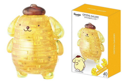 Hanayama 3D Jigsaw Puzzle 40 Pieces Crystal Gallery Pom Pom Purin W65xH80mm NEW_1