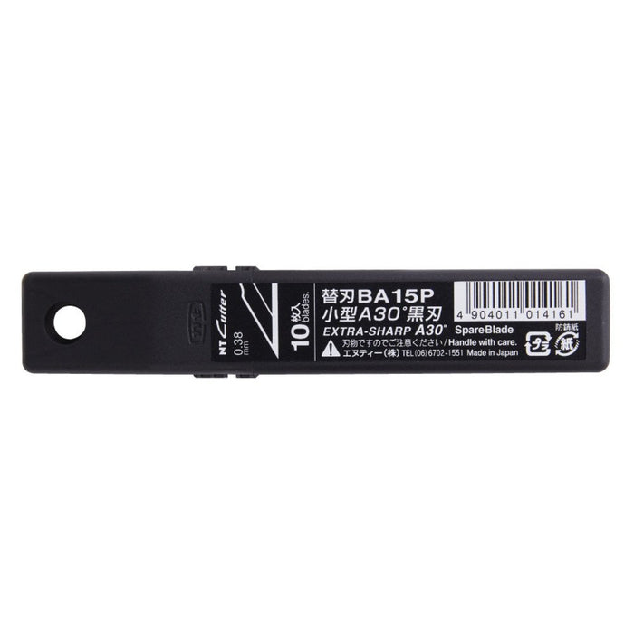 NT cutter for small A type 30 degree black blade Set of 10 Made in Japan BA15P_1