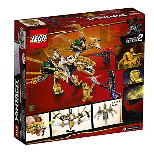LEGO Ninjago Golden Dragon 70666 Plastic Block Toy 171 pieces Non-toxic NEW_5