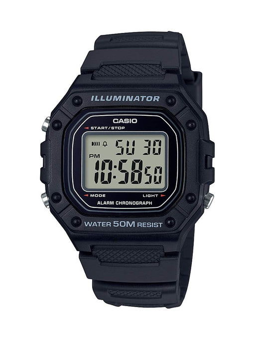 Casio Men's Classic Quartz Watch with Resin Strap Black 21.1 W-218H-1AVCF NEW_1