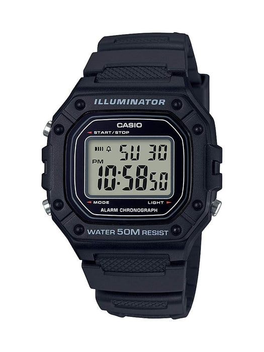 Casio Men's Classic Quartz Watch with Resin Strap Black 21.1 W-218H-1AVCF NEW_1