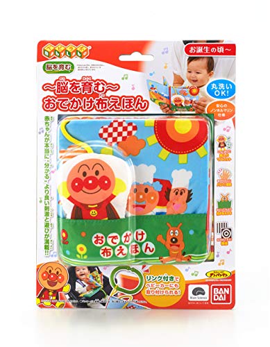 BANDAI Anpanman Baby Lab Brain-Boosting Travel Cloth Book for Babies Education_2