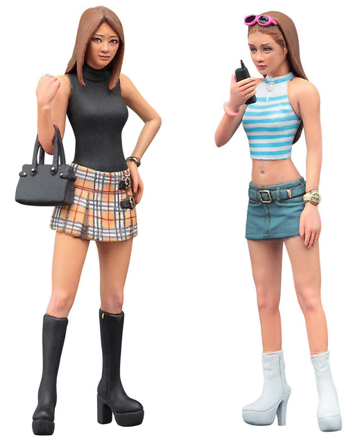 Hasegawa 1/24 Figure Collection Series 90's Boots Gals Plastic Model Kit HFC02_1