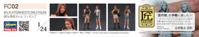 Hasegawa 1/24 Figure Collection Series 90's Boots Gals Plastic Model Kit HFC02_8