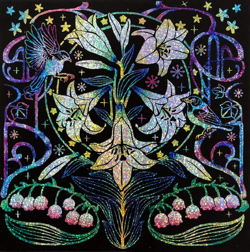 Scratch Art Relaxing Fantasy Of Flowers And Animals with Scratch Pen Mook Book_2