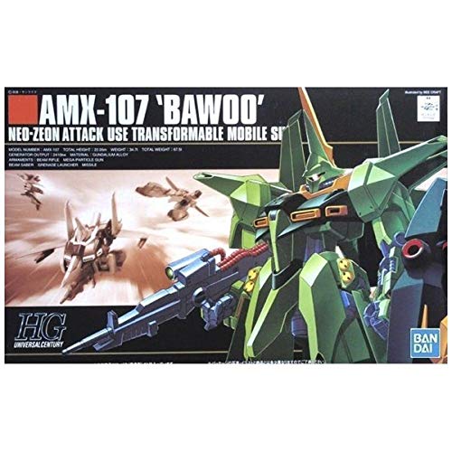 Bandai HGUC ZZ Gundam AMX107 Bau mass production type 1/144 scale Model Kit NEW_2