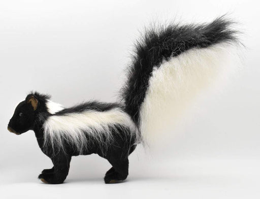 Canal BH4007 HANSA Skunk 45 Real Animal Plush Doll Black and White Fluffy NEW_2