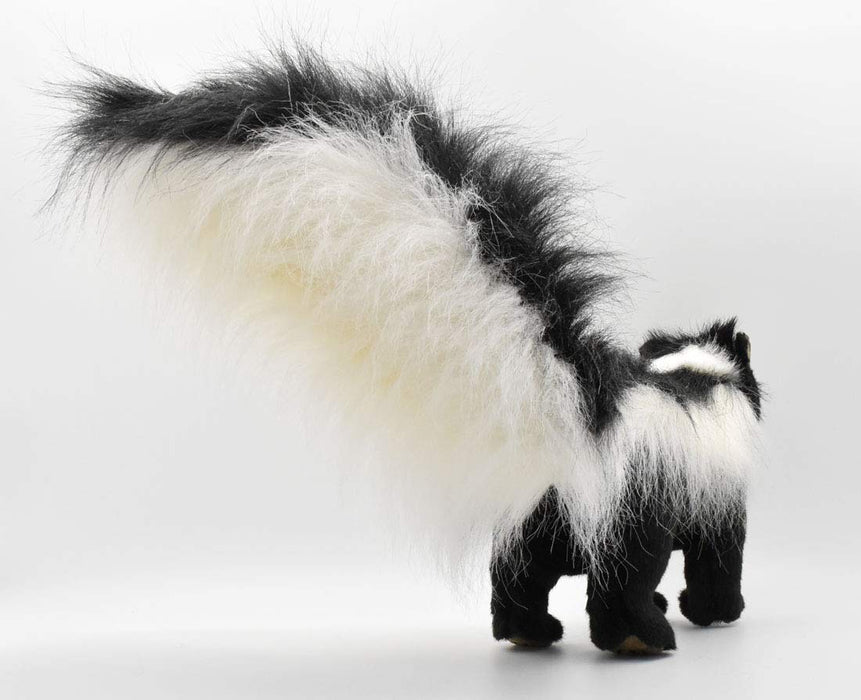 Canal BH4007 HANSA Skunk 45 Real Animal Plush Doll Black and White Fluffy NEW_3