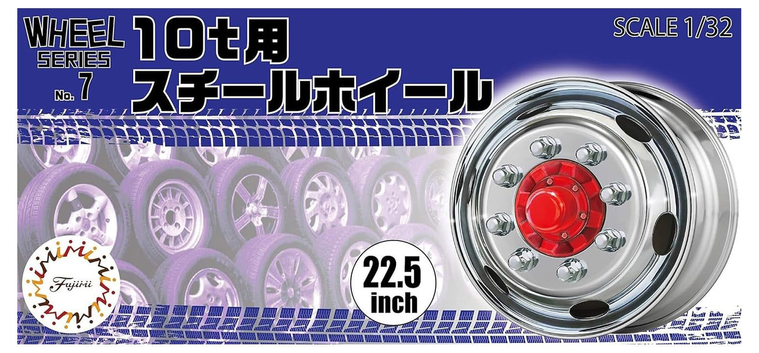 Fujimi Wheel Series No.7 1/24 Steel Wheels for 10t Trucks 22.5 Inches W-7 NEW_1