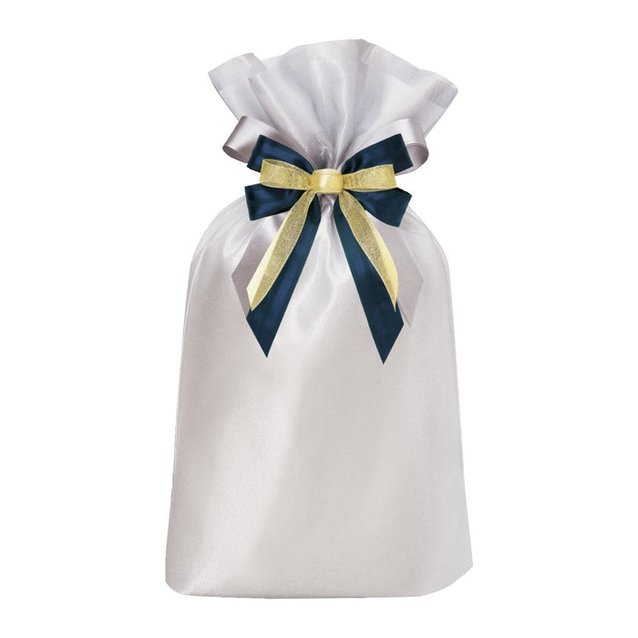 Tsutsumu Gift wrapping Silver L 450mm Christmas Birthday Drawstring bag T-2846-L_2