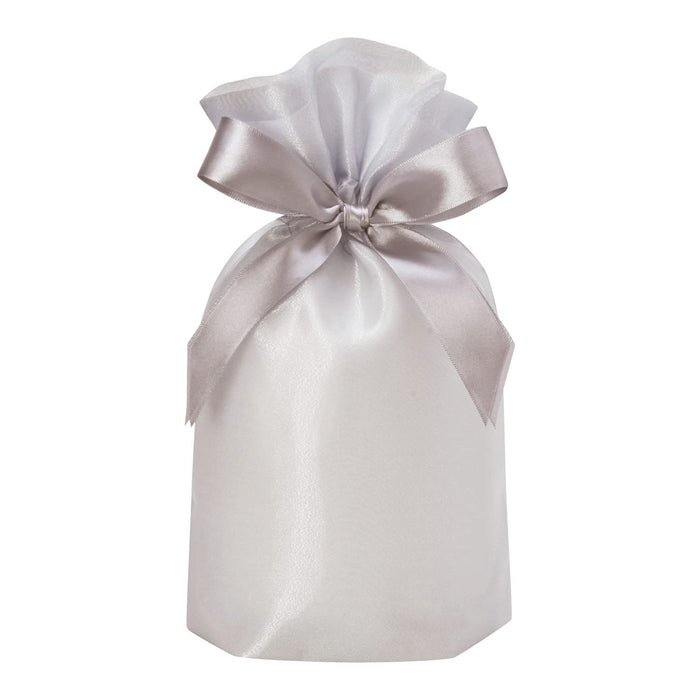 Tsutsumu Gift wrapping Silver M 300mm Christmas Birthday Drawstring bag T-2846-M_1