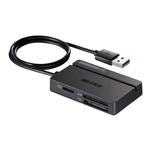 BUFFALO USB3.0 Multi Card Reader SDXC Stongedard Model Black BSCR108U3BK NEW_1
