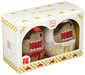 Sekiguchi Domo-kun Red and White Daruma Set Plush Doll H12xW18xD8cm ‎556571 NEW_3