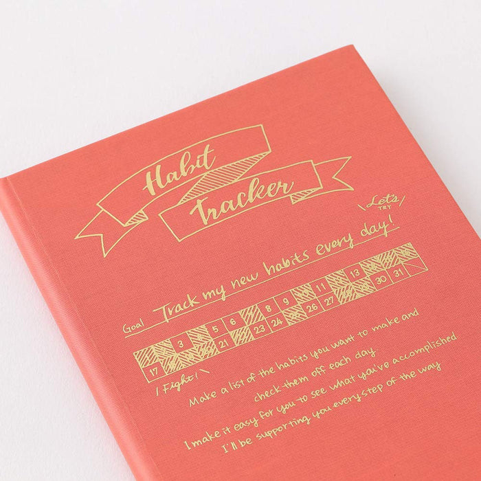 DESIGNPHIL Midori Diary Habit tracker Pink 12873006 H151xW93xD7mm MD Paper NEW_7