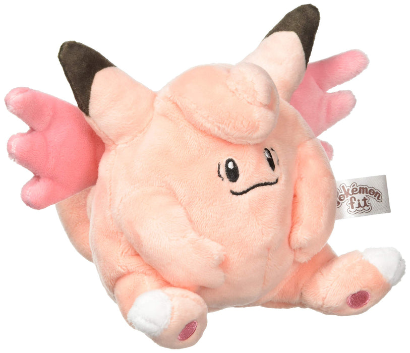 Pokemon Center Origital Pokemon fit Plush Doll Clefable H11xW16.5xD9cm Polyester_1