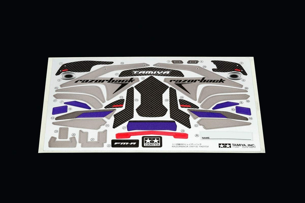 TAMIYA 18713-000 Mini 4WD Razorback (FM-A Chassis) Kit TOP Award in 2018 NEW_4