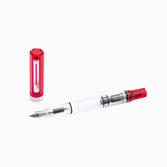 TWSBI Fountain Pen Eco Trans Blossom Red Extra Fine (EF) Point TW100056 NEW_1