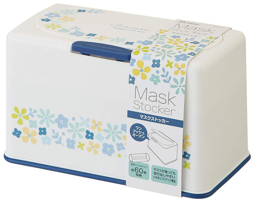 Skater Mask Stocker Lift-Up Small Flowers About 60 Sheets Storage MKST1-A NEW_3