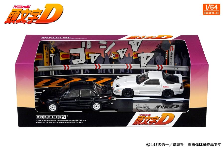 MODELER'S 1/64 Initial D Set Vol.17 Vol.17 Lancer Evolution III & RX-7 MD64217_3