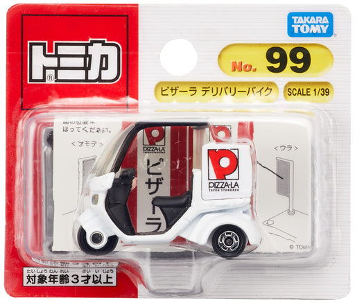 TAKARA TOMY Tomica No.99 Pizza-La delivery Bike (Blister Pack) Miniature Car NEW_1