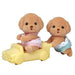 EPOCH Sylvanian Families Toy poodle Twins Doll I-115 Doll & Doll Furniture NEW_1