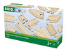 BRIO Additional Track Set 2 33402 Curved point rails and 90mm curved rails incl._4
