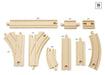 BRIO Additional Track Set 2 33402 Curved point rails and 90mm curved rails incl._6