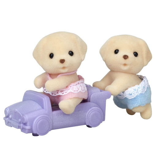 EPOCH Sylvanian Families Labrador Twins Doll I-116 Doll House Doll & Furniture_1