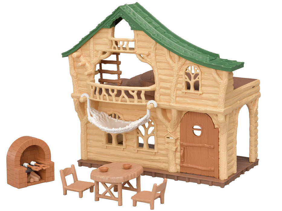 EPOCH Sylvanian Families Wakuwaku Log House in the Forest Trip Series KO-62 NEW_1