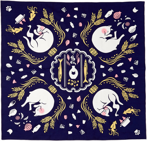 Miyamoto kenema Made in Japan Large Furoshiki cotton cloth 90x90cm 66687 NEW_1