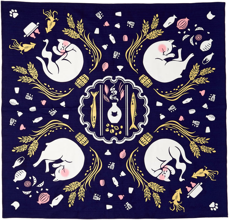 Miyamoto kenema Made in Japan Large Furoshiki cotton cloth 90x90cm 66687 NEW_1