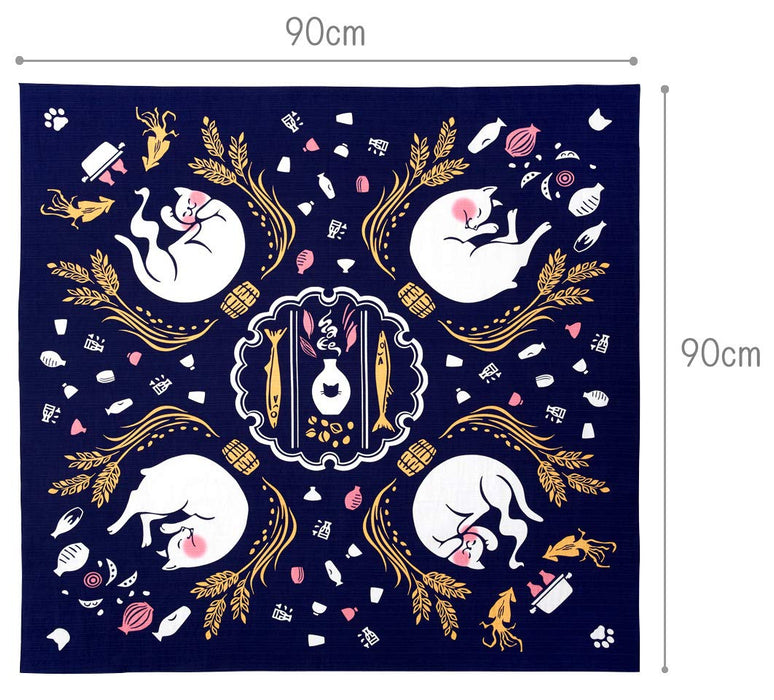 Miyamoto kenema Made in Japan Large Furoshiki cotton cloth 90x90cm 66687 NEW_3