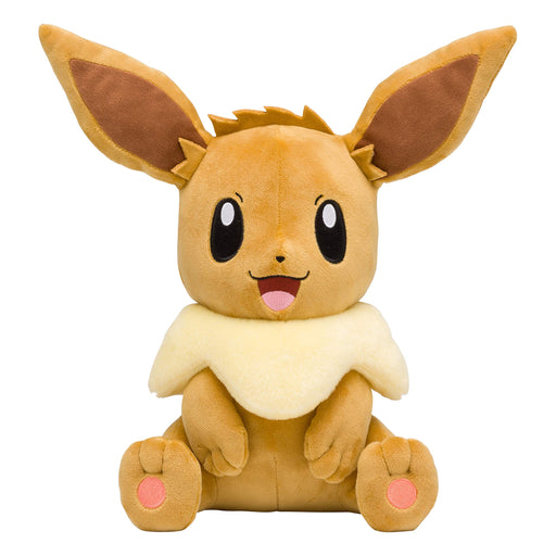 Pokemon Center Original Plush Doll Eevee Sit down Doll Life Size H31xW33xD25cm_1