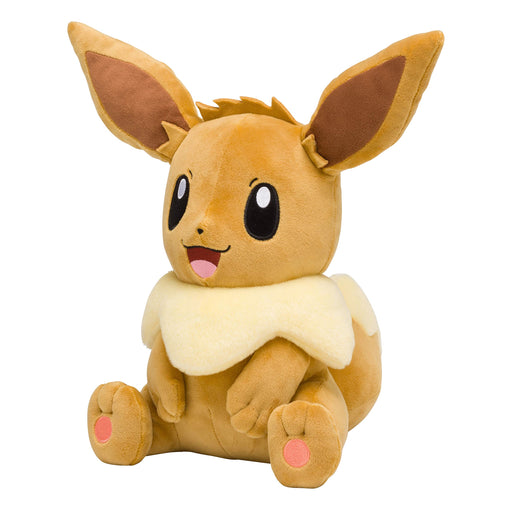 Pokemon Center Original Plush Doll Eevee Sit down Doll Life Size H31xW33xD25cm_2