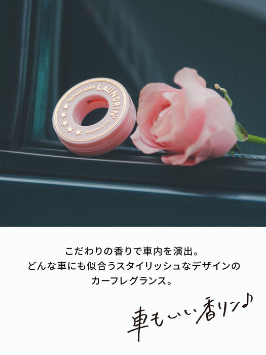 Nature Lab. Laundrin TOKYO Car Fragrance Classic Fiore Set of 2 pieces Pink NEW_3