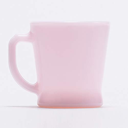 Fire-King D Handle Mug Roseite Micro Wave Safe Glass Rose-ite Pink Sakura NEW_2