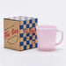 Fire-King D Handle Mug Roseite Micro Wave Safe Glass Rose-ite Pink Sakura NEW_6