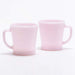 Fire-King D Handle Mug Roseite Micro Wave Safe Glass Rose-ite Pink Sakura NEW_7