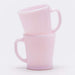 Fire-King D Handle Mug Roseite Micro Wave Safe Glass Rose-ite Pink Sakura NEW_9