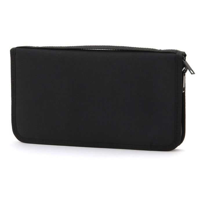 Muji Polyester Passport Case with Clear Pocket Black 23.5x13x2.5cm 38743668 NEW_1